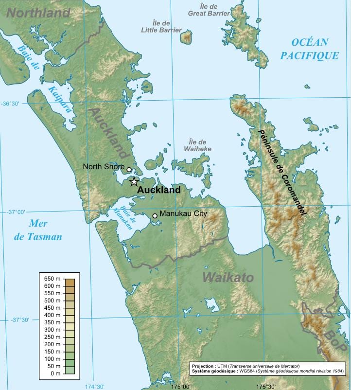 Auckland Երկրաբանական քարտեզ