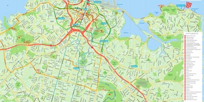 Auckland քարտեզ, Նոր Զելանդիա